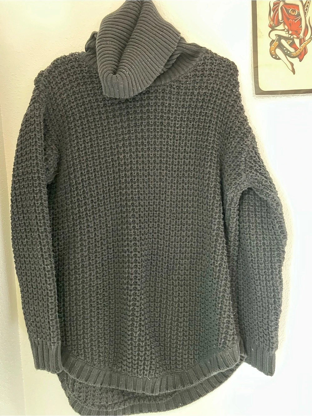 RVCA Esky Pullover Sweater Black Size Small